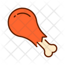 Chicken Leg Leg Piece Food Icon