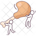 Leg Piece Thigh Meat Food Icon