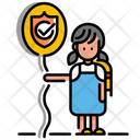 Child Life Insurance Safety Icon