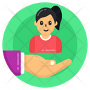 Child Care Child Safety Girl Protection Icon
