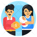 Child Selling Baby Selling Pay For Child Icon