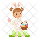 Children Bunny Easter Icon