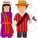 Chileans Dress Chileans Outfit Chileans Clothing Icon
