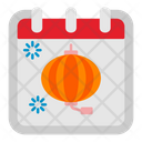 Chinese New Year Calendar Date Icon