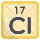 Chlorine Periodic Table Chemists Icon