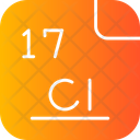 Chlorine Periodic Table Atom Icon
