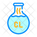 Chlorine Flask Color Icon
