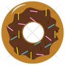 Chocolate Donut Donut Sweet Food Icon