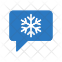 Snowflake Message Christmas Icon