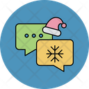 Chat Christmas Christmas Hat Icon