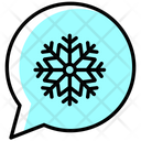 Chat Snowflake Christmas Icon