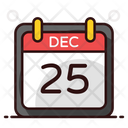 Christmas Date Event Calendar Daybook Icon
