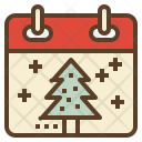 Winter Calendar Holiday Icon