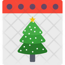 Christmas Tree Calendar Tree Calendar Icon