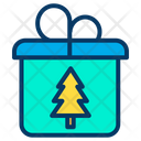 Present Gift Xmas Tree Logo Icon