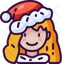 Christmas Girl Girl Woman Icon