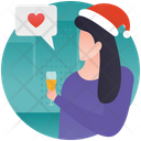 Christmas Gossip Discussion Party Gossip Icon