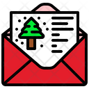 Christmas Greetings Invitation Letter Icon
