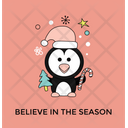 Christmas Penguin Icon
