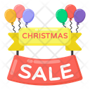 Xmas Sale Christmas Sale Hanging Sale Signage Icon