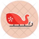 Christmas Sledge Santa Sledge Snow Ski Icon
