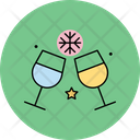 Christmas Wine Glass Icon