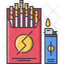Cigarette Pack Lighter Icon