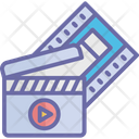 Cinematography Clapper Action Clapper Board Icon