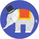 Elephant Animal Show Icon