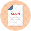Claim Report Claim Paper Claim Document Icon