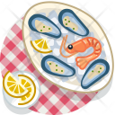 Clam Crevette Meal Icon