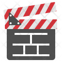 Clapboard Clapperboard Action Icon