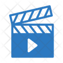 Video Clapper Marketing Icon