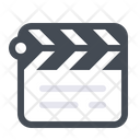 Clapperboard Cinema Video Icon
