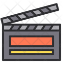 Clapperboard Film Movie Icon