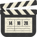 Movie Film Clapboard Icon