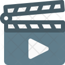 Clapperboard Video Icon