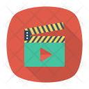 Clapperboard Play Board Icon