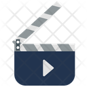 Clapperboard Play Icon
