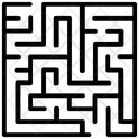 Classical Maze Maze Labyrinth Icon