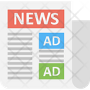 Classifieds Newspaper Advertising Print Ad Icon