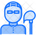 Cleaner Man Mop Icon