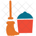 Dustbin Cleaner Brush Icon
