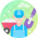 Cleaner Janitor Man Icon