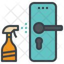 Cleaning Door Knob Icon