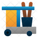 Cleaning Cart Janitor Clean Icon