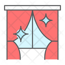 Curtain Clean Cleaning Icon