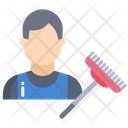 Cleaning Man Icon