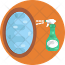 Cleaning Mirrors Spray Bottle Icon