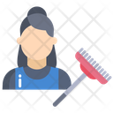 Cleaning Woman Icon